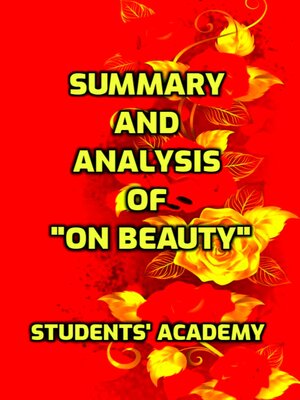 cover image of Summary and Analysis of "On Beauty"